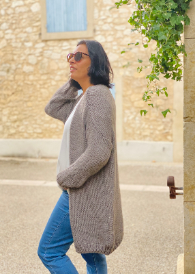 Gilet long maille Ivy