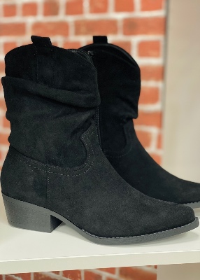 Bottines plisses noir