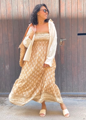 Robe longue bustier Anitta 