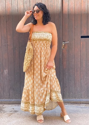 Robe longue bustier Anitta 