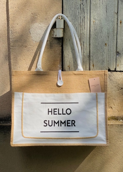 Cabas en jute Summer panier 
