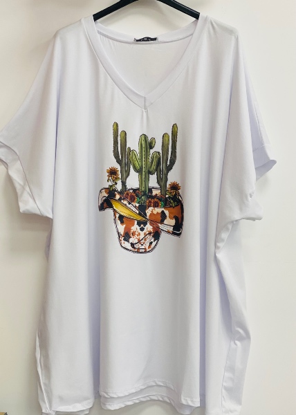 Tee-Shirt floqué grand Cactus