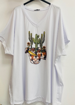 Tee-Shirt floqué grand Cactus