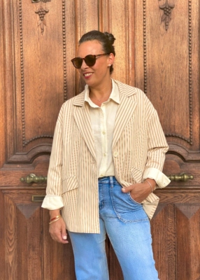 Blazer rayé Giovani 