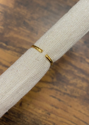 Bague acier fantaisie, orange