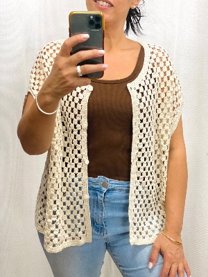 Gilet ajouré Carine 