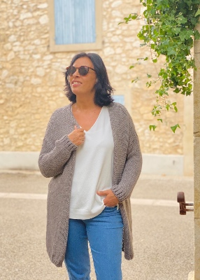 Gilet long maille Ivy