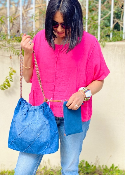 Sac en jean defile