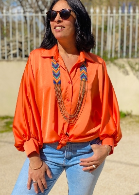 Chemise en satin Paloma