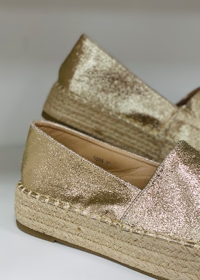 Espadrilles dorées