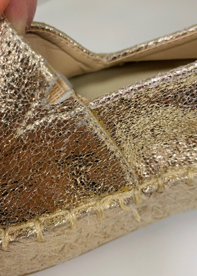 Espadrilles dorées