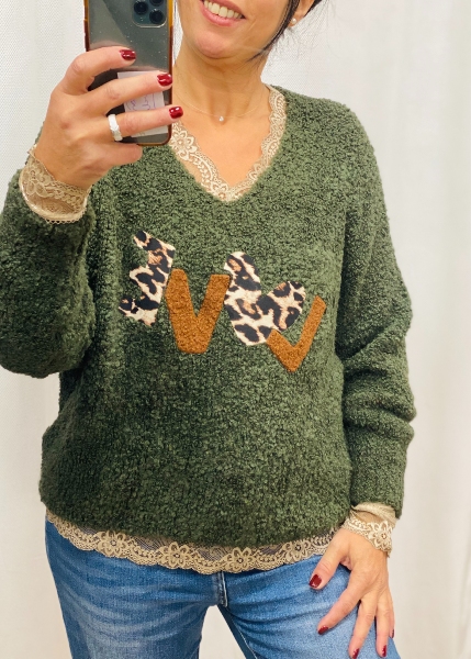 Pull col V Love 