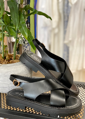 Sandales crantes noires 