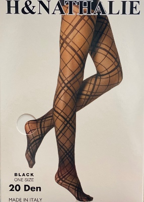 Collants fantaisies noir 20 DEN