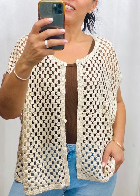 Gilet ajouré Carine 