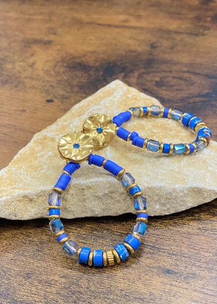 Boucles d'oreilles goutte perles