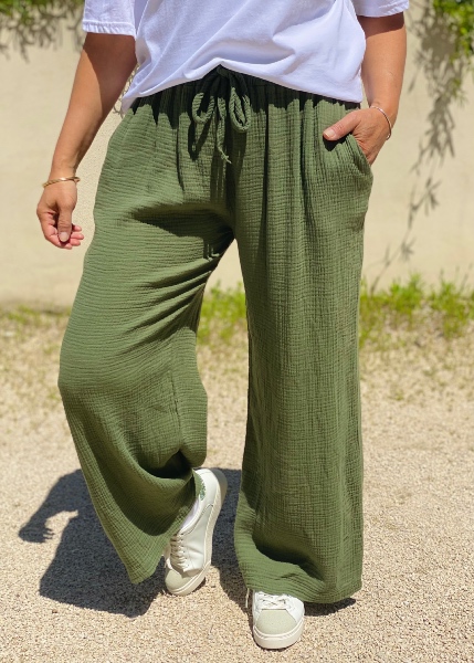 Pantalon Laly  gaze de coton 