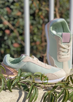 Baskets Sneakers modèle pastel