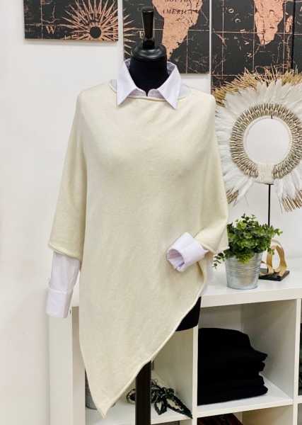 Poncho uni, modèle Cassy 