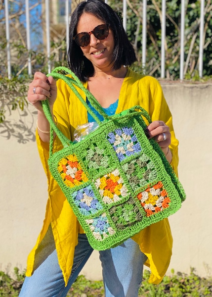 Sac façon patchwork AJOURE