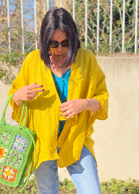 Veste en lin Arlo defile