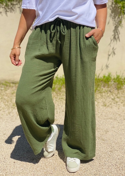 Pantalon Laly  gaze de coton 