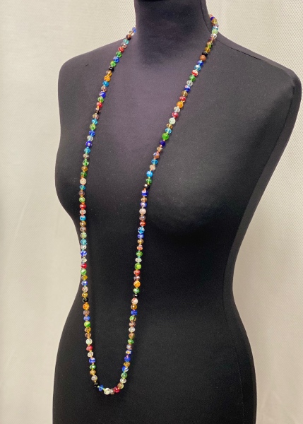 Sautoir perles de verre 