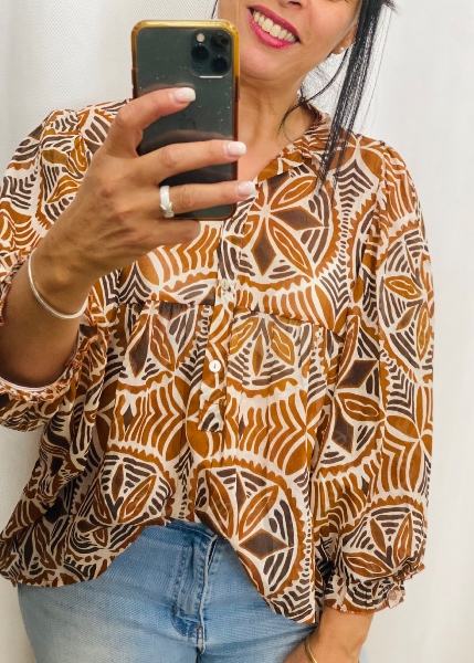 Blouse imprimée Kalycia 
