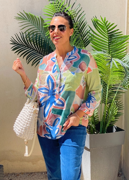 Blouse Suzy vaporeuse vert