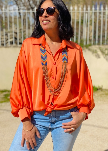 Chemise en satin Paloma