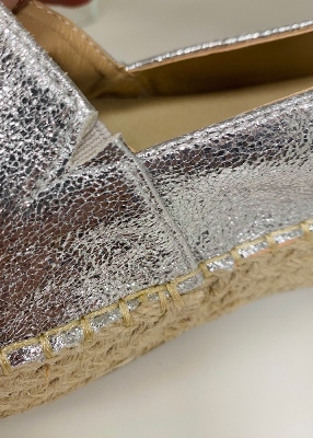 Espadrilles argentées