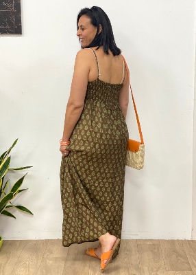 Robe fluide Marion marron